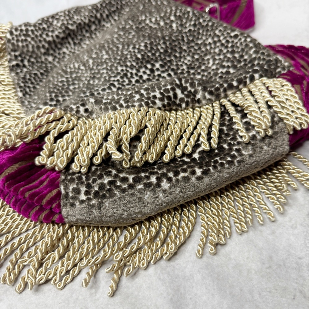 MISS‎ MARGO Designs Tapestry Boho Velvet Fringe Funky Crossbody Bag Carpet Bag - Picture 8 of 12